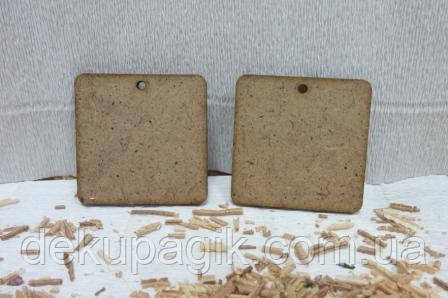 Підвіски для сережок Квадрат, 3,5 см, фото 1