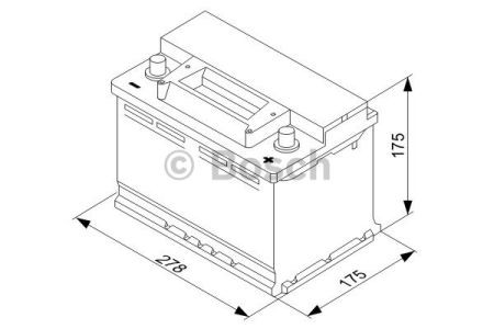 Аккумулятор BOSCH S3 Silver 70Ah , EN640 , правый "+" , ( Bosch 0 092 S30 070 ) 278*175*175 (Д*Ш*В) - фото 1 - id-p387443083