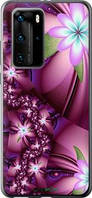 Чехол на Huawei P40 Pro Цветочная мозаика "1961u-1839-18101"
