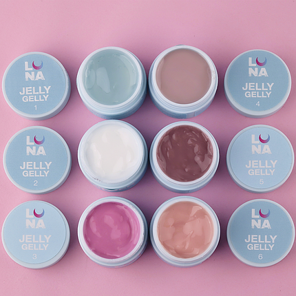 Гель-желе для нарощування LUNA Jelly Gelly №02, 15 мл молочний, фото 3