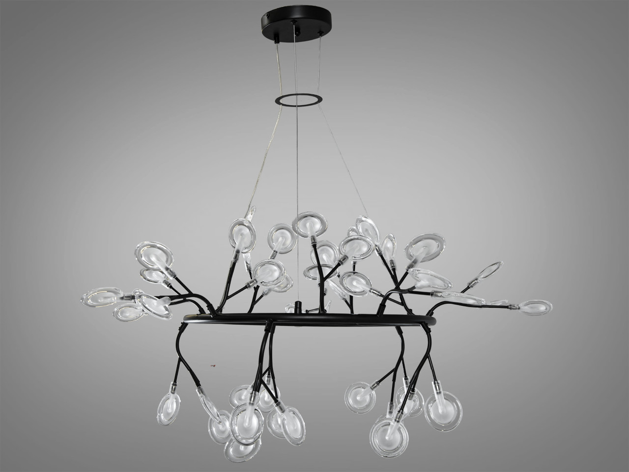 Люстра підвісна "Світлячок" в стилі Арт деко Y889-45C BK, фото 1