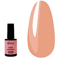 База цветная каучуковая Nails Molekula Base Rubber Color Coat Macaron 12 мл Peach