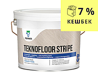 Краска акрилатная TEKNOS TEKNOFLOOR STRIP для разметки спортзалов белая (база 1) 2,7л