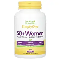 Витамины для женщин 50+, Super Nutrition, 50+ Women Triple Power Multivitamins, усиленное действие на 3месяца