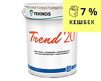 Краска акрилатная TEKNOS TREND 20 интерьерная транспарентная (база 3) 18л