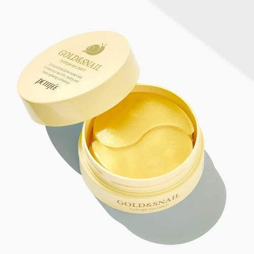 Уцінка! Гідрогелеві патчі з золотом і равликом Petitfee Gold & Snail Hydrogel Eye Patch (М'ята коробка!)