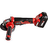 Акумуляторна безщіткова шліфмашина кутова Worcraft CAG-S20LIB-125, 20В, фото 3