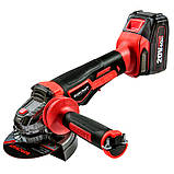 Акумуляторна безщіткова шліфмашина кутова Worcraft CAG-S20LIB-125, 20В, фото 2