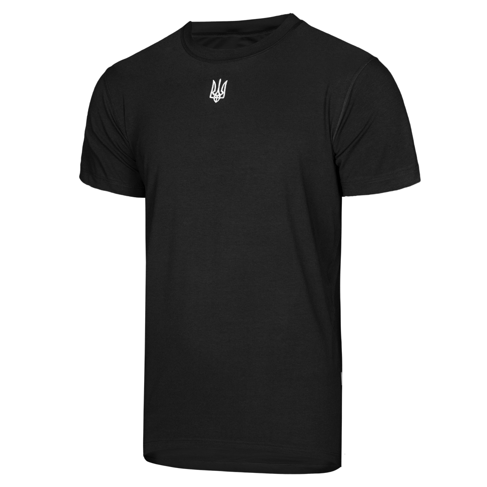 Футболка Modal Чорна (білий тризуб), XXL, фото 1