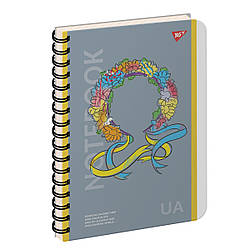Зошит для записів YES А4 144 аркуша пл.обкл. Notebook UA, 3 шт/уп.