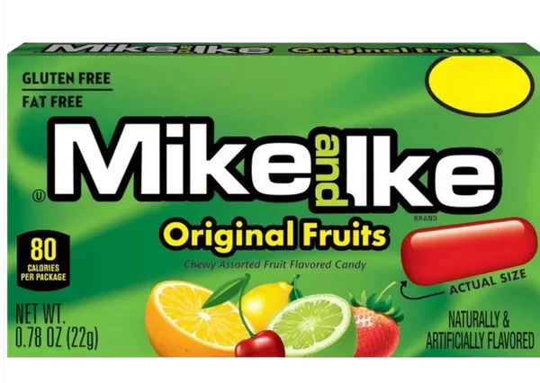 Mike and Ike Original Fruits 22g
