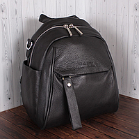Сумка-рюкзак женская кожаная De esse L20633-1 маленькая черная