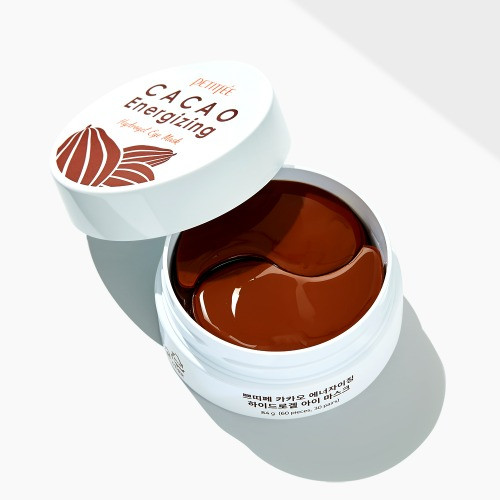 Гідрогелеві тонізувальні патчі з екстрактом какао PETITFEE Cacao Energizing Hydrogel Eye Patch 60 шт. (до 20.04.2025)