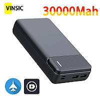 Повербанк Vinsic Power Bank 30000 mAh 22.5W швидка зарядка