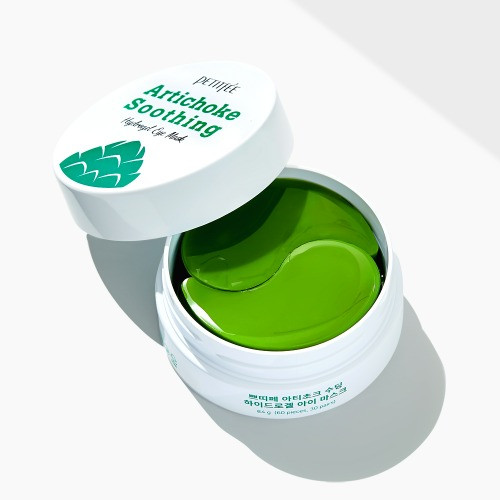 Уцінка! Гідрогелеві заспокійливі патчі з екстрактом артишоку PETITFEE Artichoke Soothing Eye Mask (до 17.04.2026), фото 1