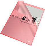 Папка куток ESSELTE STANDARD A4 PP, 115мкм, 25шт/уп, червоний (60833), фото 2