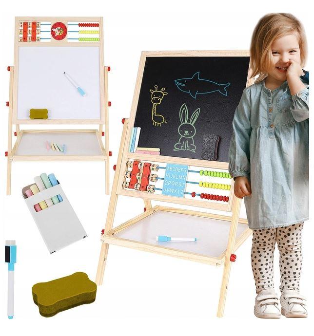 Дошка двостороння навчальна дерев'яна Kruzzel 22472, фото 1