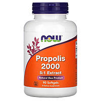 Натуральная добавка NOW Propolis 2000, 90 капсул EXP