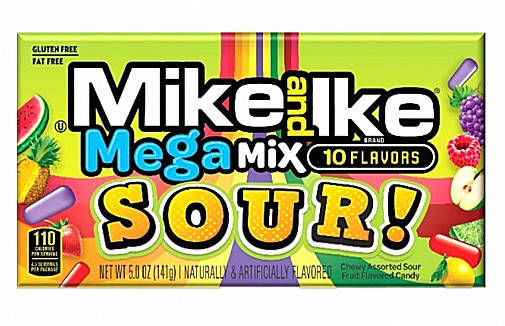 Mike and Ike Mega Mix Sour 141g, фото 1