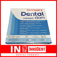 Платки для коффердама Детские зелёные - средние Dental Dam (Sanctuary) платки для кофердаму