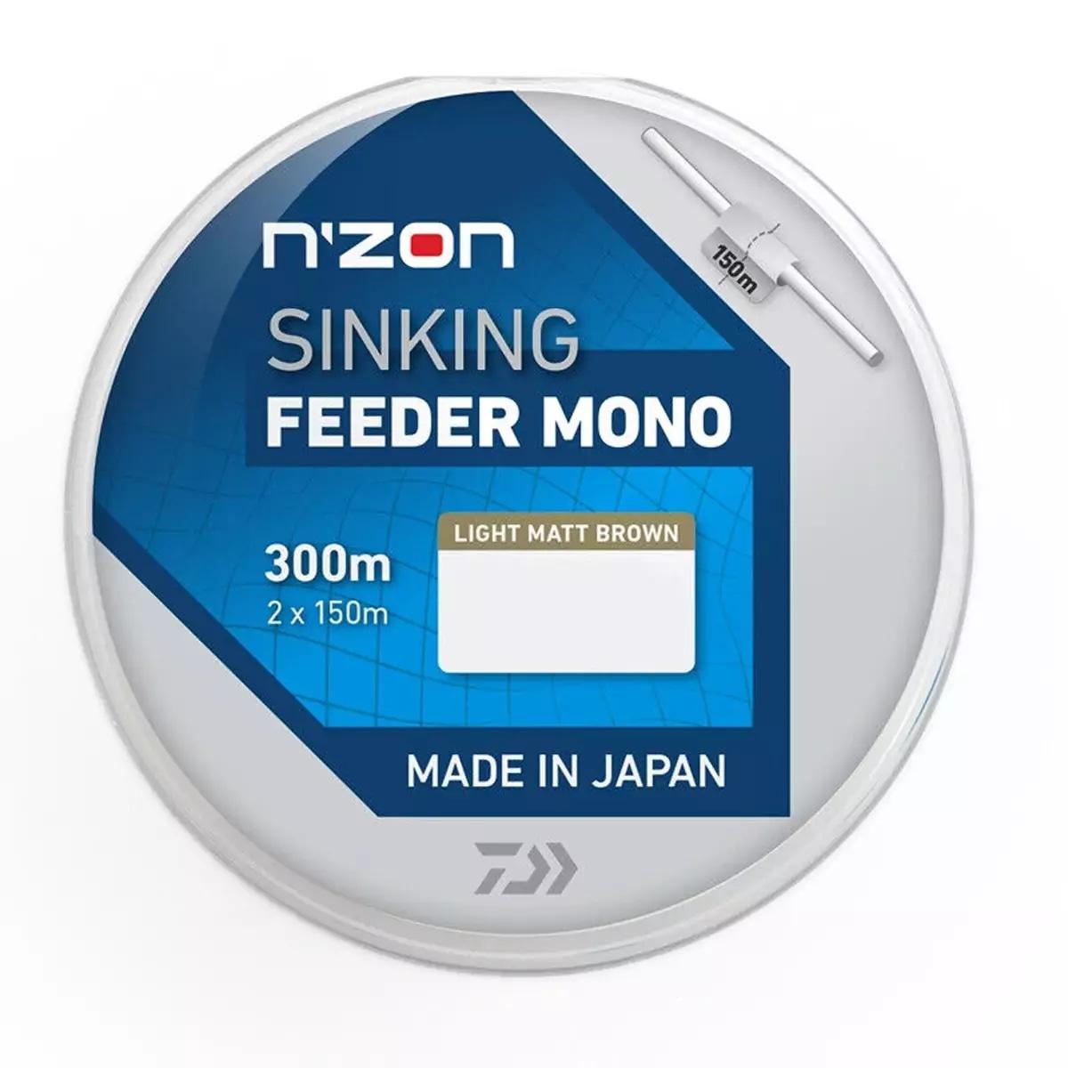 Волосінь Daiwa N`Zon Sinking Feeder Mono Brown 300m 1.69kg 0.16mm, фото 1