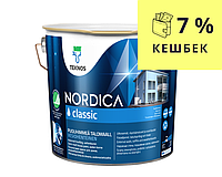 Фарба акрилова TEKNOS NORDICA CLASSIC для деревини біла (база1), 2,7 л