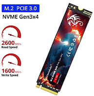 SSD 256ГБ Твердотельный жесткий диск SomnAmbulist M2 NVME 256GB M.2 2280 PCIe 3.0 для ноутбука и ПК