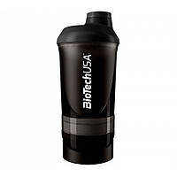 Шейкер Biotech Wave + Shaker 3in1 600 мл, черный EXP