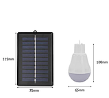 Кемпінговий Ліхтар LED  USB акумуляторний на сонячній батареї, фото 4