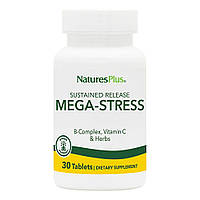Витамины и минералы Natures Plus Mega-Stress Complex, 30 таблеток EXP