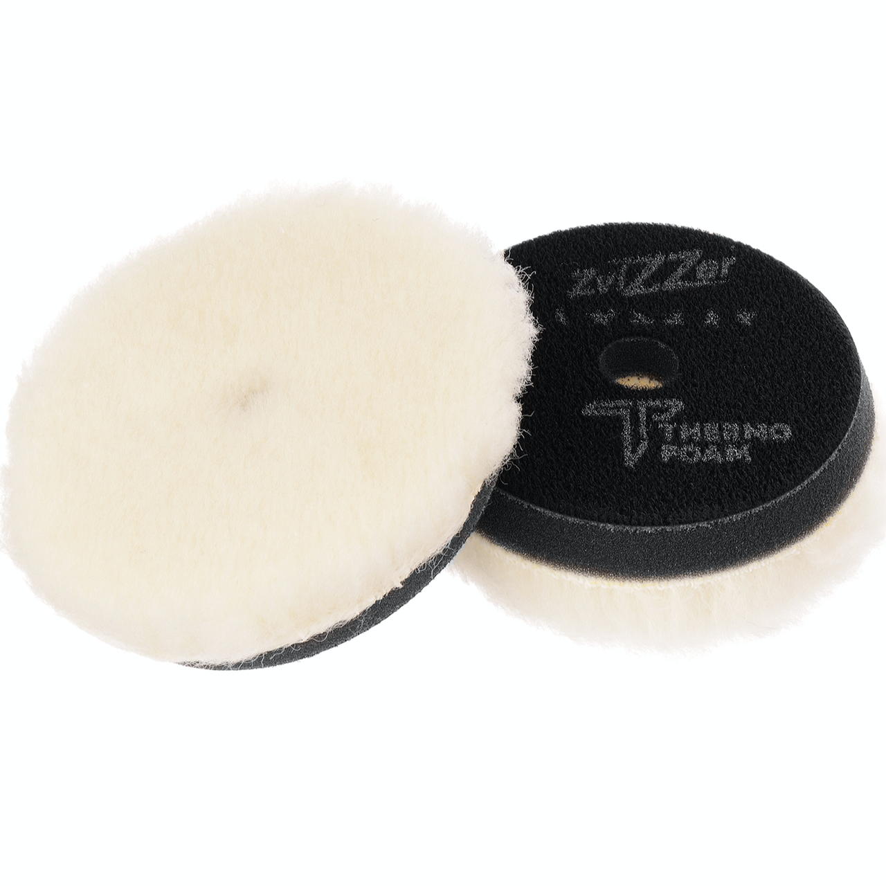Полірувальний круг з ворсом (ротор) ZviZZer Thermo Wool Pad, Ø 90 х 30 х 80 мм Чорний (М'яка основа), фото 1