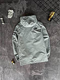 Чоловіча куртка вітровка The North Face M1830 світло-сіра, фото 8