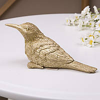 Статуэтка керамическая Птица экзотическая цвет - золото №2 14х7
