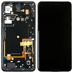 Дисплей (екран) Google Pixel 3 XL з тачскріном (оригінал Китай з рамкою)