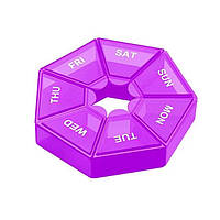 Таблетница Semi 7Days Mini Pill Box, Purple EXP