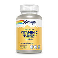 Витамины и минералы Solaray Vitamin C 1000 mg Tamed Release, 100 вегакапсул EXP