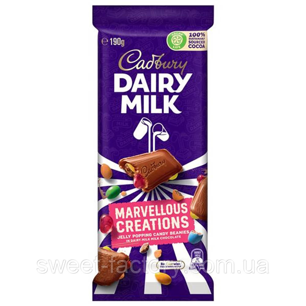Шоколад Cadbury Dairy Milk Marvellous Creations 190g, цена: 402