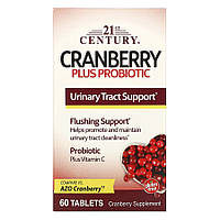 Натуральная добавка 21st Century Cranberry Plus Probiotic, 60 таблеток EXP