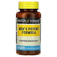 Натуральная добавка Mason Natural Men s Potent Formula, 60 таблеток EXP