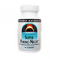 Аминокислота Source Naturals Super Amino Night, 60 капсул EXP
