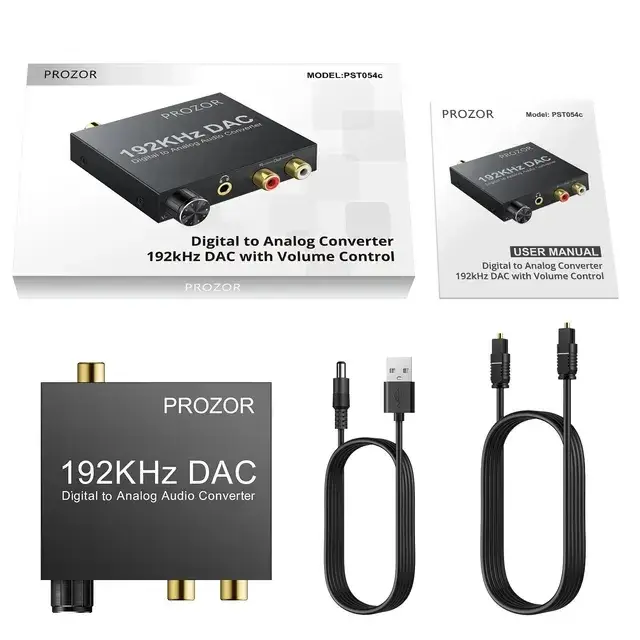 Цифро-аналоговый преобразователь PROZOR 192 кГц ЦАП коаксиальный