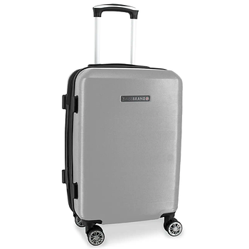 Чемодан на колесах для подорожей Swissbrand Cardiff (S) Silver (SWB_LHCAR802S) Швейцарія