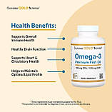 Омега-3 Риб'ячий жир преміум-класу, 1100 мг, California Gold Nutrition, 100 желатин. капсул, фото 2