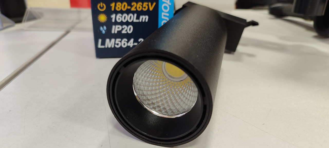 Трековый светильник светодиодный Lemanso 20Ватт 1600LM 6500K чёрный / LM564-20 - фото 4 - id-p1944835100