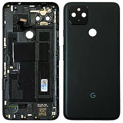 Задня кришка Google Pixel 4A 5G (чорна оригінал 100% зі склом камери)