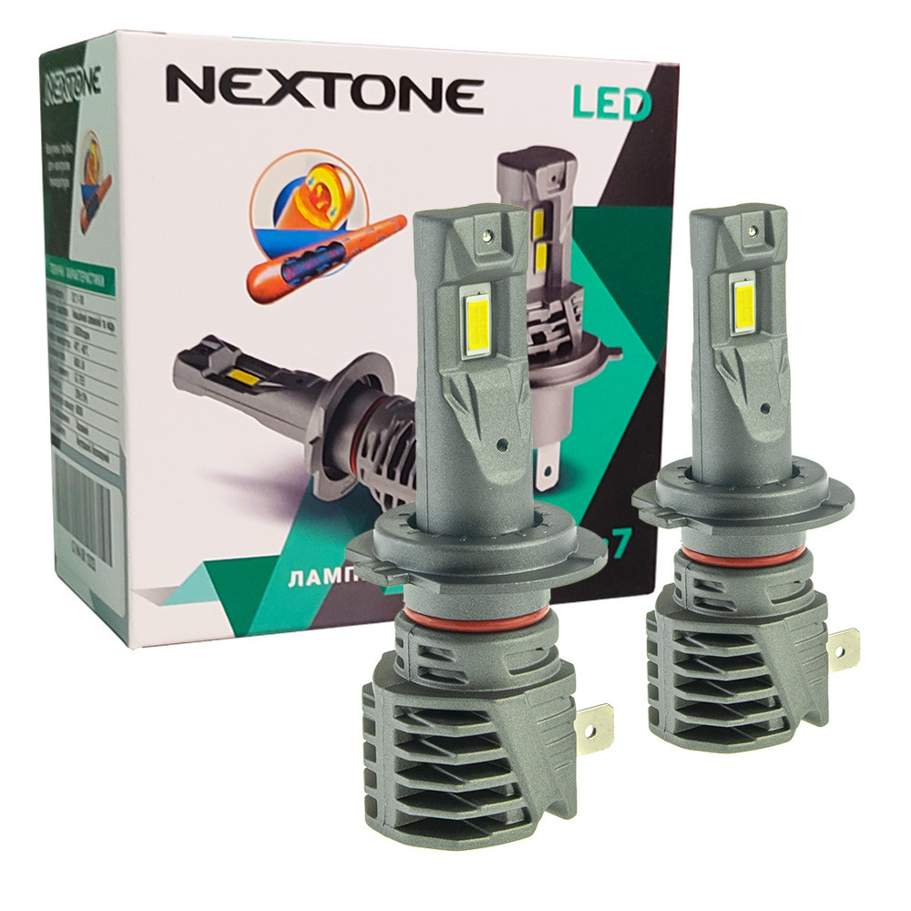 Лампа світлодіодна для фар NEXTONE LED L7 H7 6000K 6000LM 2 шт комплект, фото 1