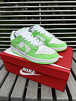 Женские кроссовки Найк Nike SB Dunk (green & white) ||