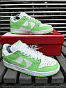 Жіночі кросівки Найк Nike SB Dunk (green & white) ||, фото 2