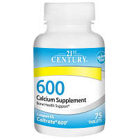 Витамины и минералы 21st Century Calcium 600, 75 таблеток EXP