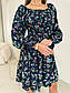 Квіткова сукня з верхом резинкою і розкльошеною спідницею з воланом (р. 42-52) 2PL5562, фото 2